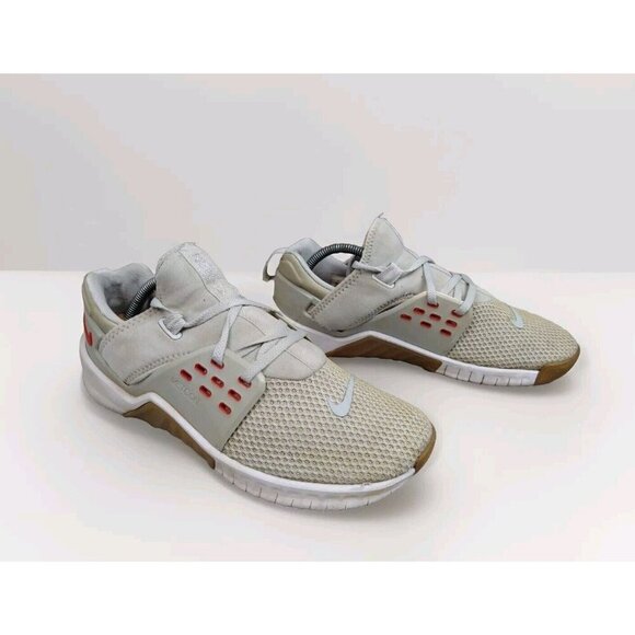 Nike Free Metcon 2 Men Sneakers 8.5 Gray Mesh Lace Up Running Athletic Shoes - Picture 1 of 14